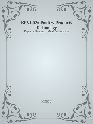 BPVI-026 Poultry Products Technology